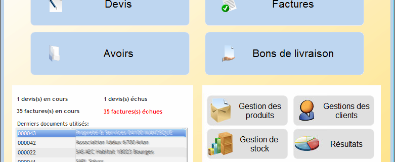 logiciel free devis facture