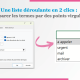 faire une liste deroulante sur excel