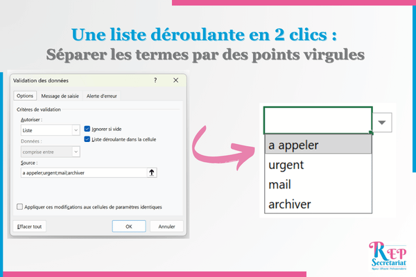 faire une liste deroulante sur excel