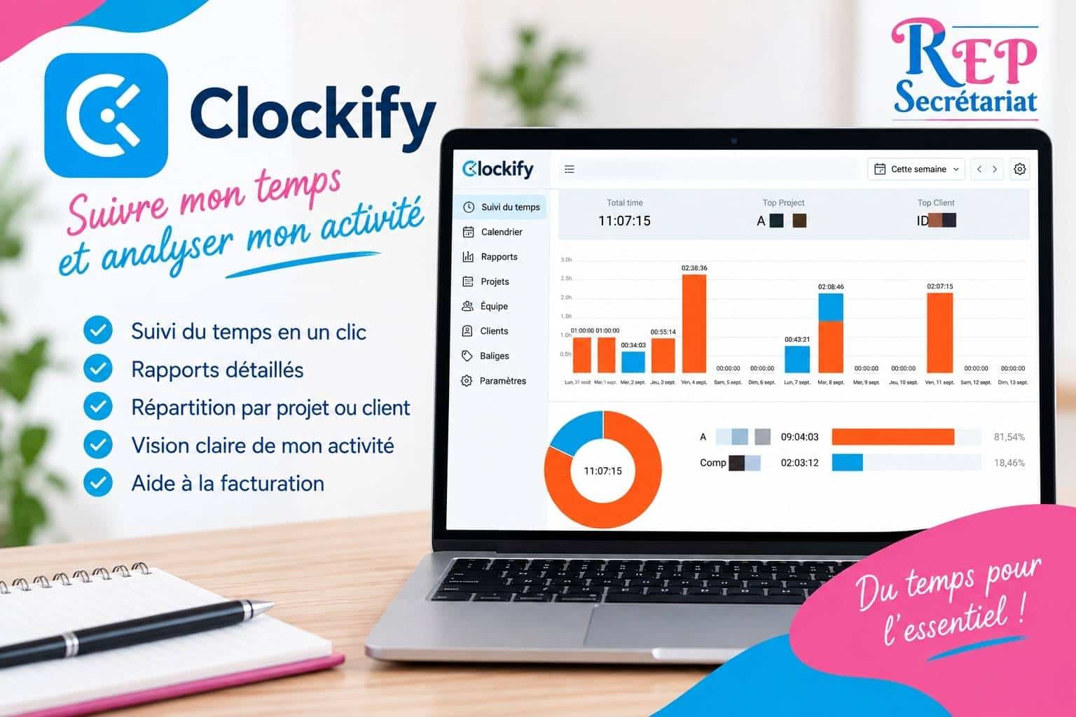 Clokify chonometre mes missions Clokify chonometre mes missions