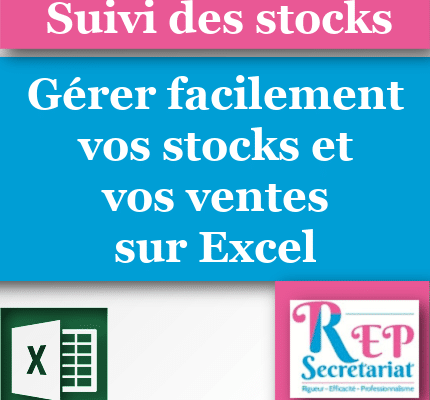 présentation du suivi des stocks sur excel