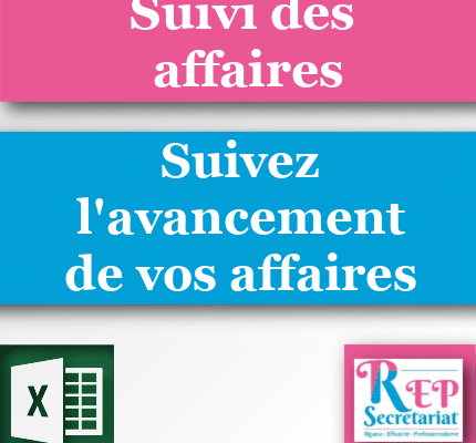 suivre ses affaires sur Excel