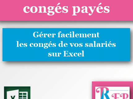gérer les congés payés sur Excel