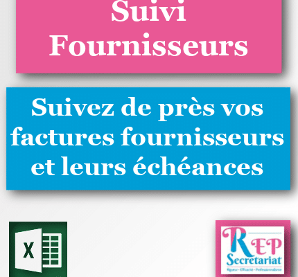 suivre les échéances fournisseurs sur Excel