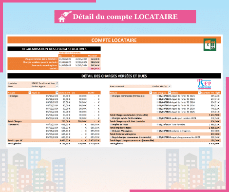 GESTION LOCATIVE - Compte LOCATAIRE GESTION LOCATIVE - Compte LOCATAIRE