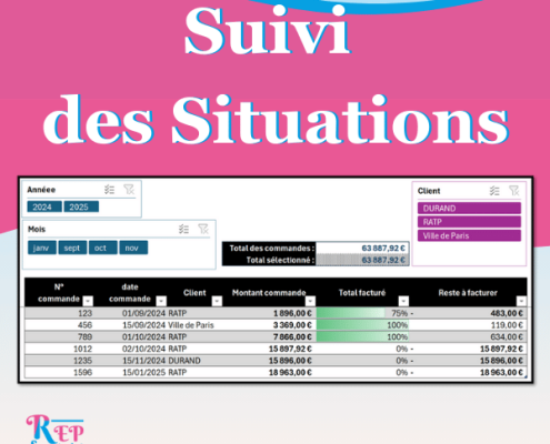 Suivi des Situations sur Excel