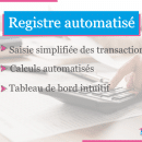 Registre automatisé sur Excel