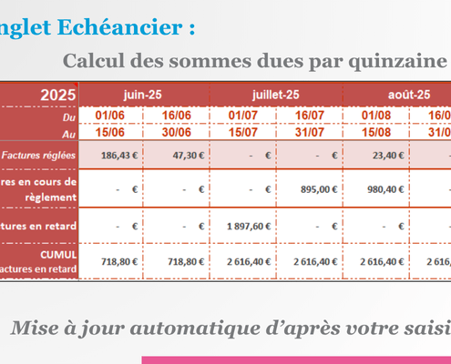 Pack Treso V2 - Treso Echeancier échéancier excel gratuit