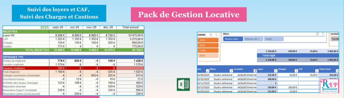 Gestion locative sur excel sans abonnement